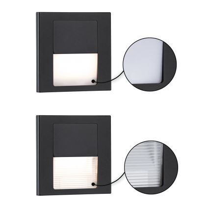 Paulmann 80001 - LED/1W Trappelampe TSARO 230V Follow/sort