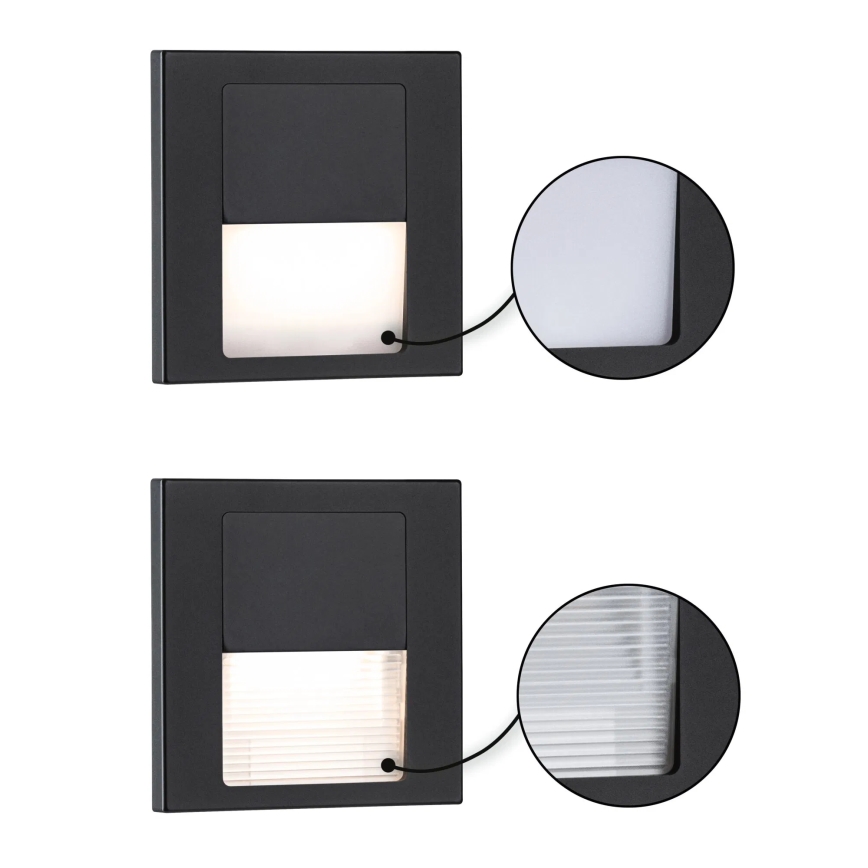 Paulmann 80001 - LED/1W Trappelampe TSARO 230V Follow/sort