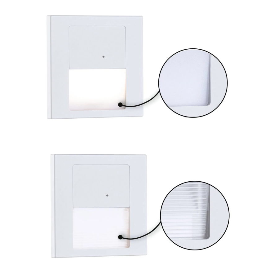 Paulmann 80002 - LED/1W Trappelampe med sensor TSARO 230V Lead/hvid