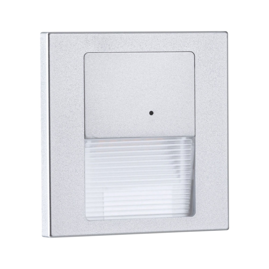 Paulmann 80003 - LED/1W Trappelampe med sensor TSARO 230V Lead/mat krom