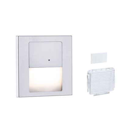 Paulmann 80003 - LED/1W Trappelampe med sensor TSARO 230V Lead/mat krom