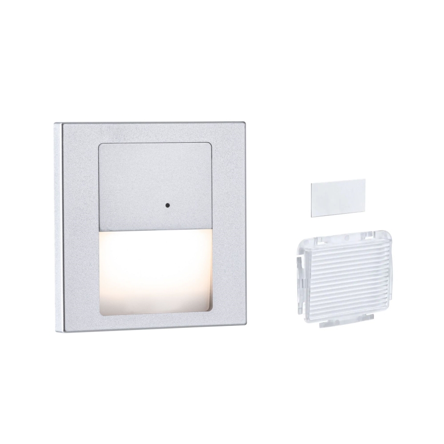 Paulmann 80003 - LED/1W Trappelampe med sensor TSARO 230V Lead/mat krom