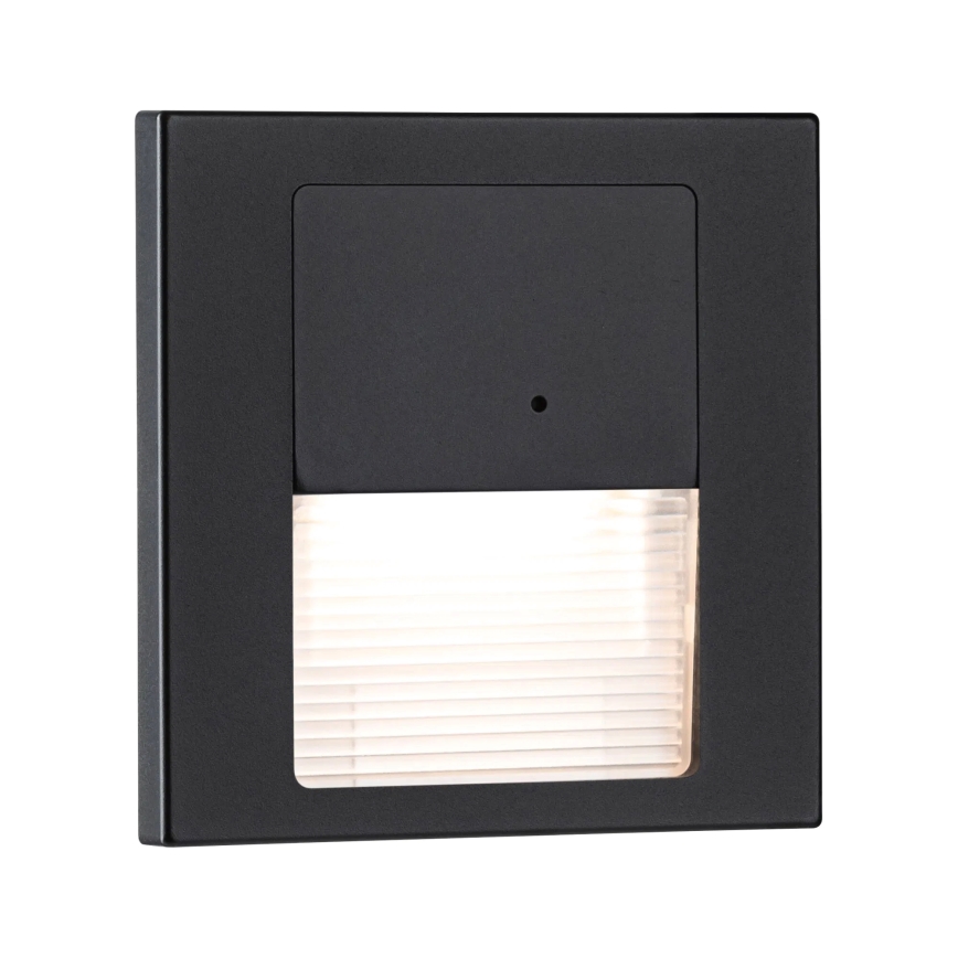 Paulmann 80004 - LED/1W Trappelampe med sensor TSARO 230V Lead/sort