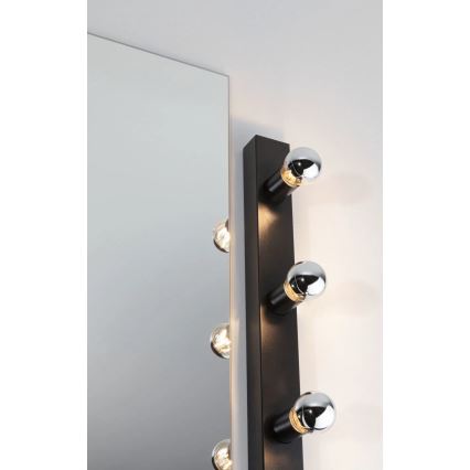 Paulmann 80097 - 3xE14/40W IP44 Spejllampe til badeværelse REGULA 230V sort