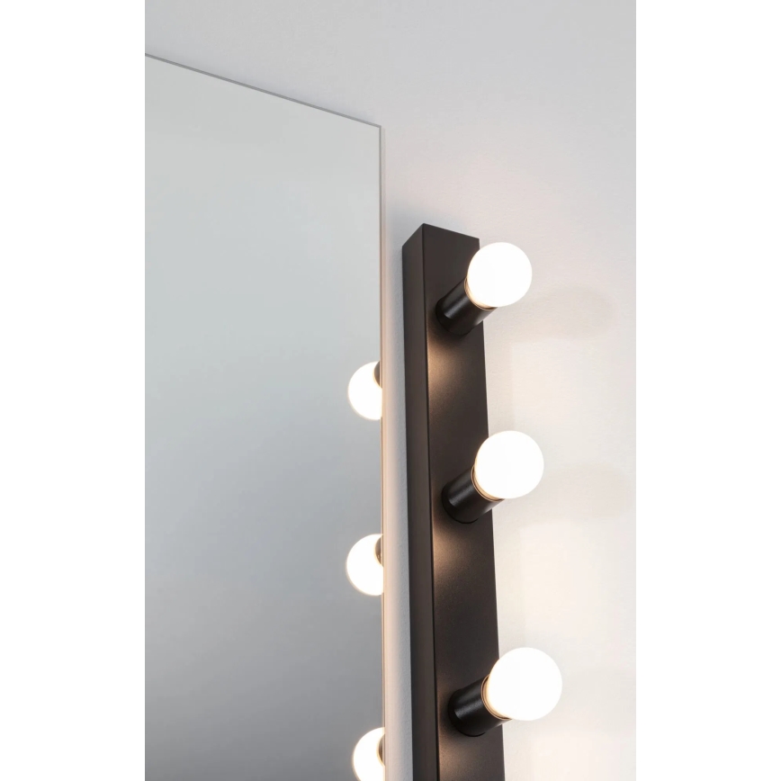 Paulmann 80097 - 3xE14/40W IP44 Spejllampe til badeværelse REGULA 230V sort