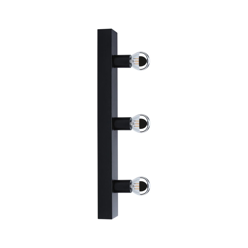 Paulmann 80097 - 3xE14/40W IP44 Spejllampe til badeværelse REGULA 230V sort