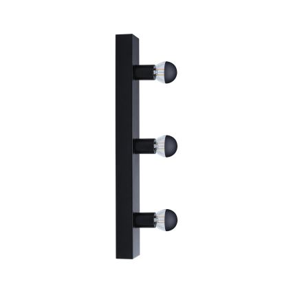 Paulmann 80097 - 3xE14/40W IP44 Spejllampe til badeværelse REGULA 230V sort