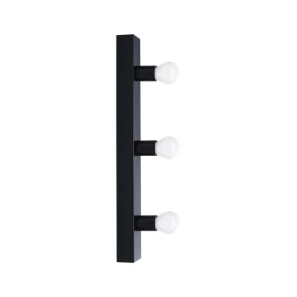Paulmann 80097 - 3xE14/40W IP44 Spejllampe til badeværelse REGULA 230V sort