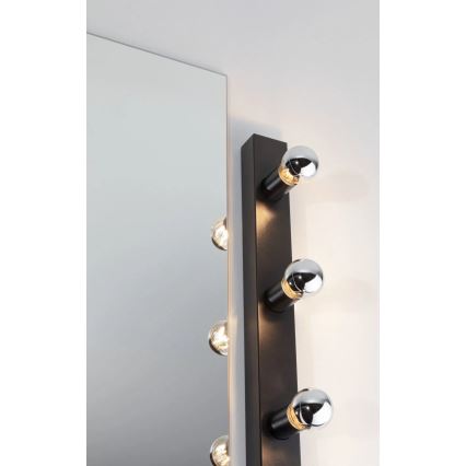 Paulmann 80099 - 4xE14/40W IP44 Spejllampe til badeværelse REGULA 230V sort