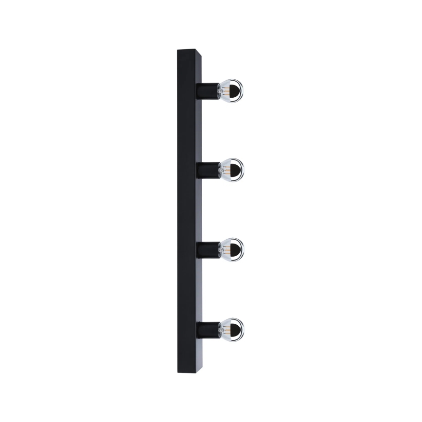 Paulmann 80099 - 4xE14/40W IP44 Spejllampe til badeværelse REGULA 230V sort