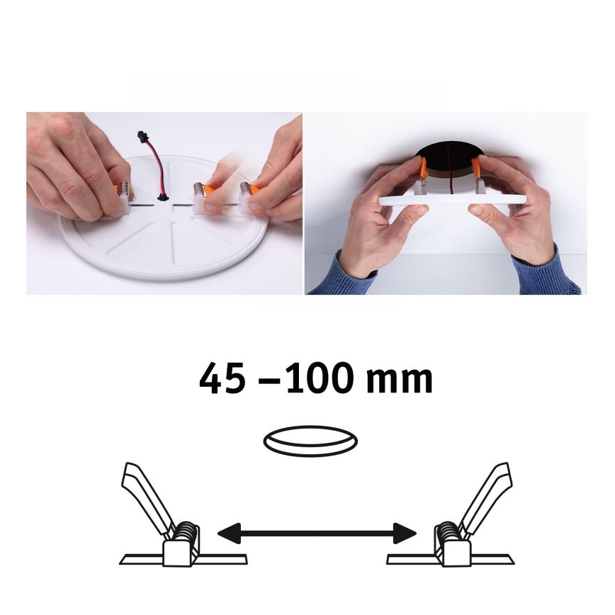 Paulmann 92391 - LED/8,5W IP44 Indbygningslampe til badeværelse VARIFIT 230V