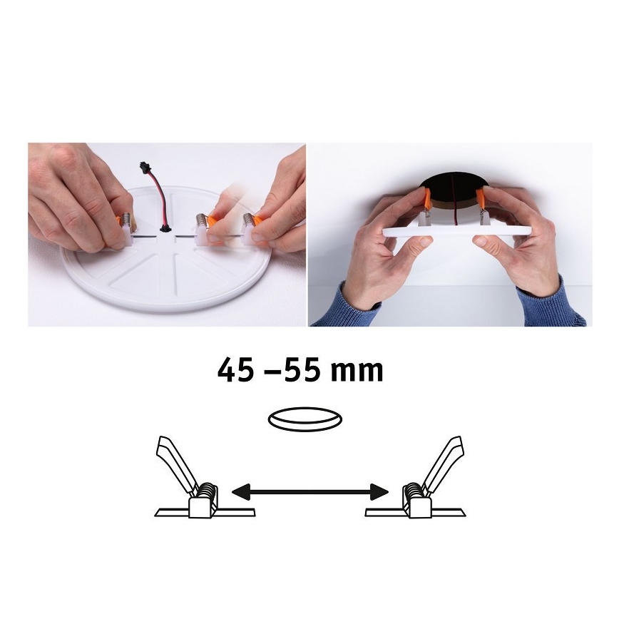 Paulmann 92393 - LED/4,5W IP44 Indbygningslampe til badeværelse VARIFIT 230V
