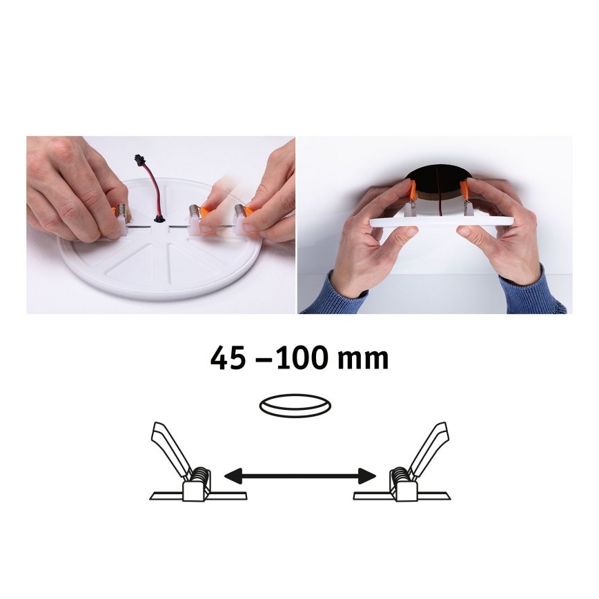 Paulmann 92397 - LED/8,5W IP44 Indbygningslampe til badeværelse VARIFIT 230V