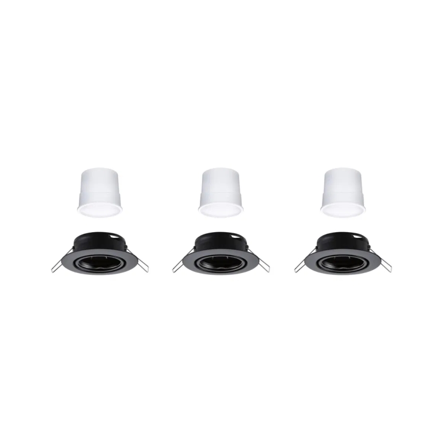 Paulmann 92468 - SÆT 3xLED RGBW/4,9W Indbygningslampe dæmpbar SMART 230V 3000-6500K