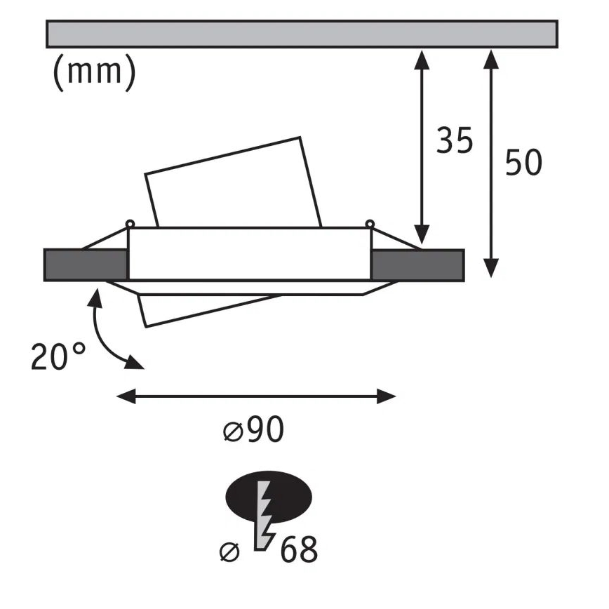 Paulmann 92468 - SÆT 3xLED RGBW/4,9W Indbygningslampe dæmpbar SMART 230V 3000-6500K
