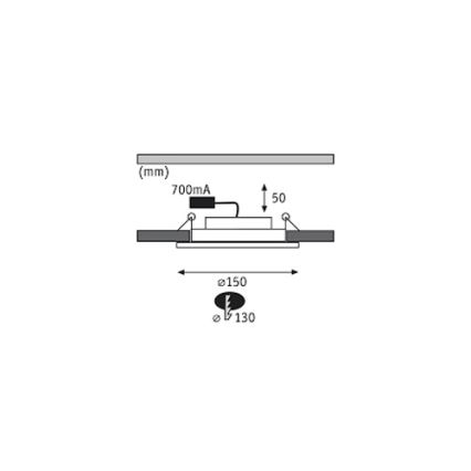 Paulmann 92693 - SÆT 3xLED/8W Indbygningslampe dæmpbar PREMIUM LINE 230