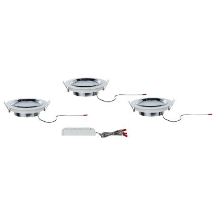 Paulmann 92693 - SÆT 3xLED/8W Nedblændende loftlys PREMIUM LINE 230/
