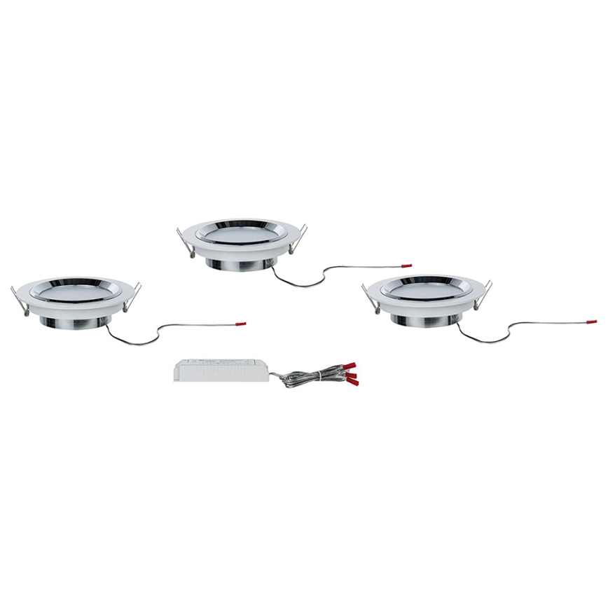 Paulmann 92693 - SÆT 3xLED/8W Nedblændende loftlys PREMIUM LINE 230/