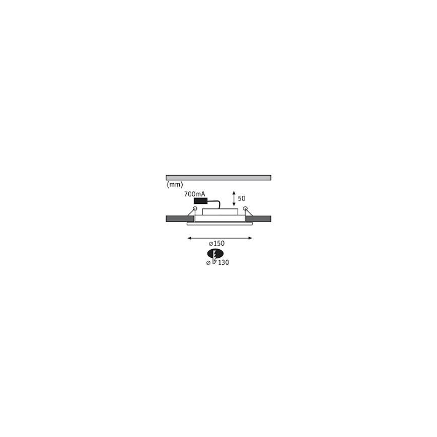 Paulmann 92693 - SÆT 3xLED/8W Nedblændende loftlys PREMIUM LINE 230/