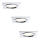 Paulmann 92695 - SÆT 3xLED/8W Dæmpbar indbygningsspot DICE 230V