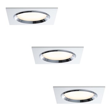 Paulmann 92695 - SÆT 3xLED/8W Nedblændende loftlys DICE 230V