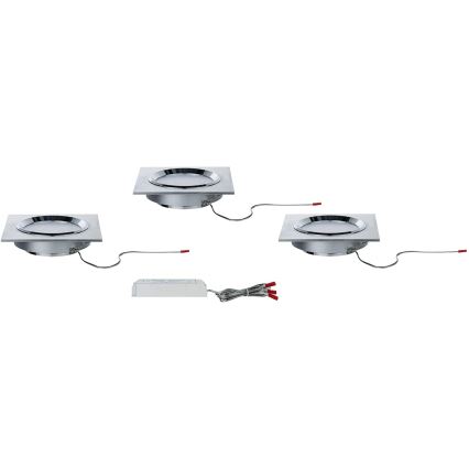 Paulmann 92696 - SÆT 3xLED/8W Indbygningslampe dæmpbar DICE 230V