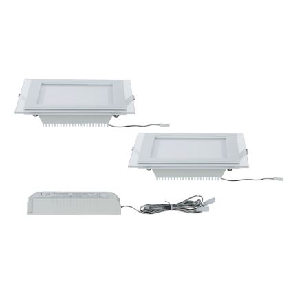 Paulmann 92706 - SÆT 2xLED/7,5W Indbygningslampe dæmpbar DECODICE 230V