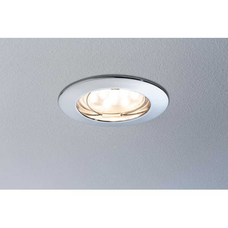 Paulmann 92759 - SÆT 3xLED/6,8W Badeværelse indbygget belysning COIN 230V IP44