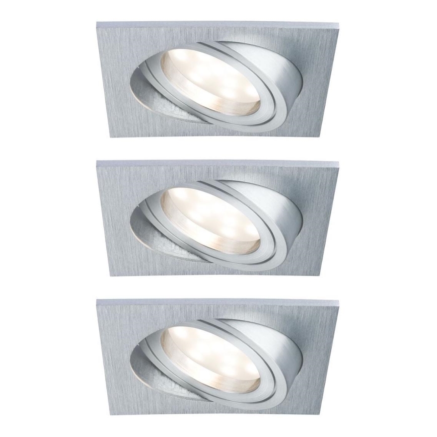 Paulmann 92799 - SÆT 3x LED/6,8W IP23 Indbygningslampe til badeværelse COIN 230V