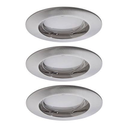 Paulmann 92827 - 3xLED/7W IP44 Indbygningslampe til badeværelse dæmpbar COIN 230V