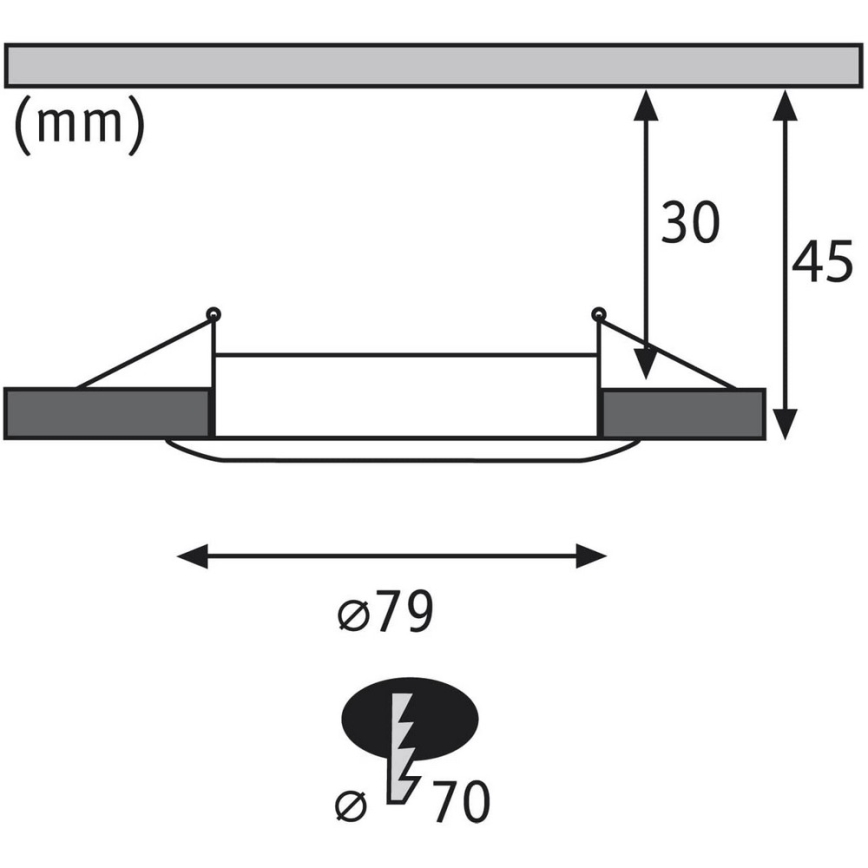Paulmann 92827 - 3xLED/7W IP44 Indbygningslampe til badeværelse dæmpbar COIN 230V