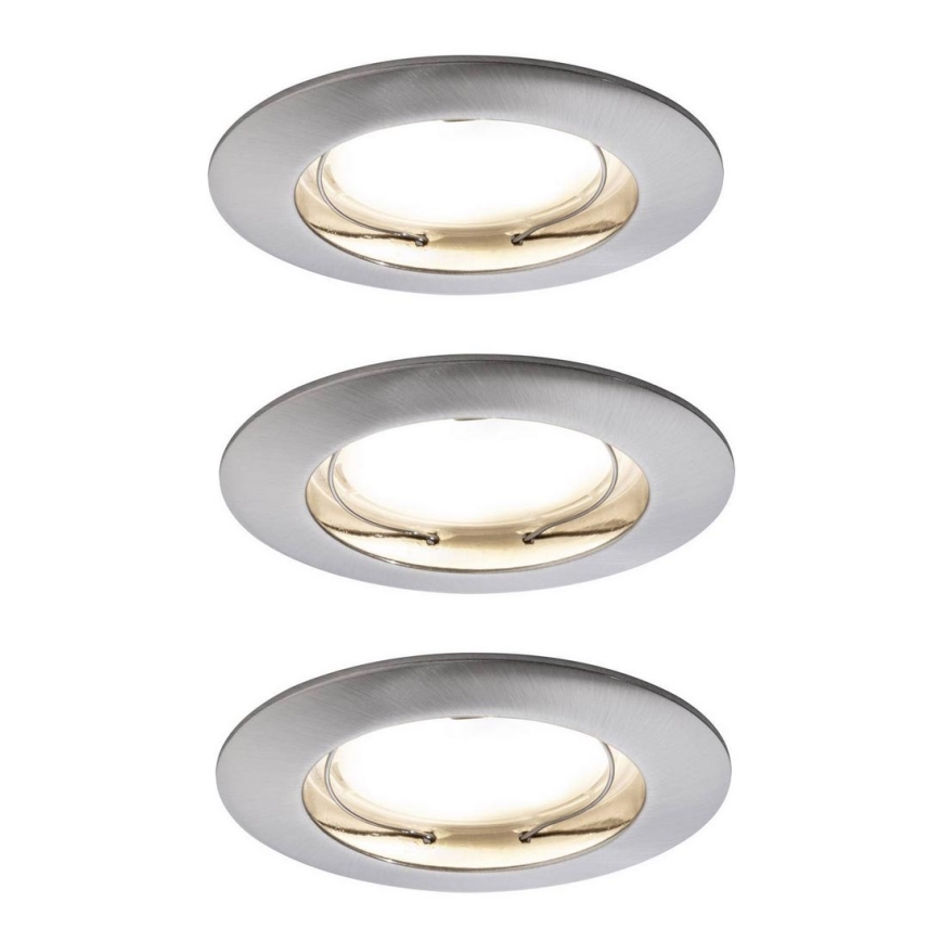 Paulmann 92827 - 3xLED/7W IP44 Indbygningslampe til badeværelse dæmpbar COIN 230V
