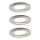 Paulmann 92827 - 3xLED/7W IP44 Indbygningslampe til badeværelse dæmpbar COIN 230V