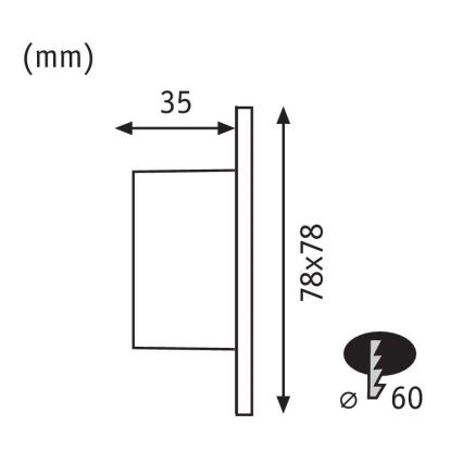 Paulmann 92922 - LED/1,7W Trappelys WAND 230V