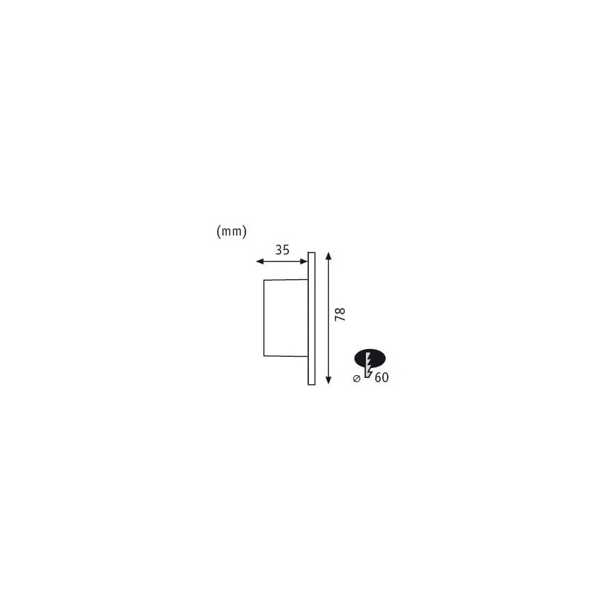 Paulmann 92924 - LED/1,7W trappelys WAND 230V
