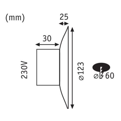 Paulmann 92926 - LED/2W Trappelampe DEKORATIV 230V