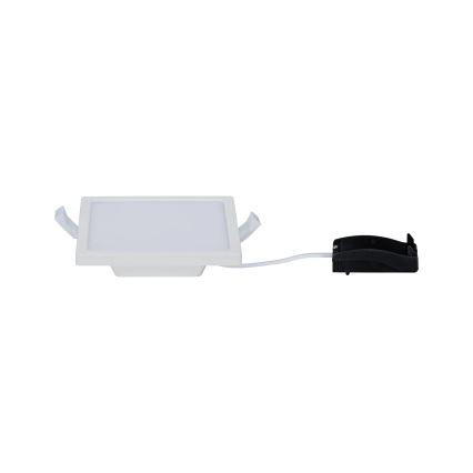 Paulmann 92950 - AREO LED-indbygningsarmatur til badeværelse, 7,5 W, IP23, 230V, 12x12 cm, hvid