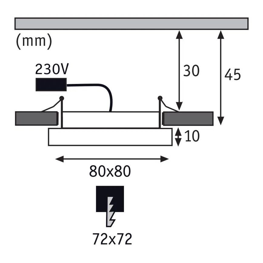 Paulmann 92951 - LED/5W IP23 Indbygningslampe til badeværelse AREO 230V