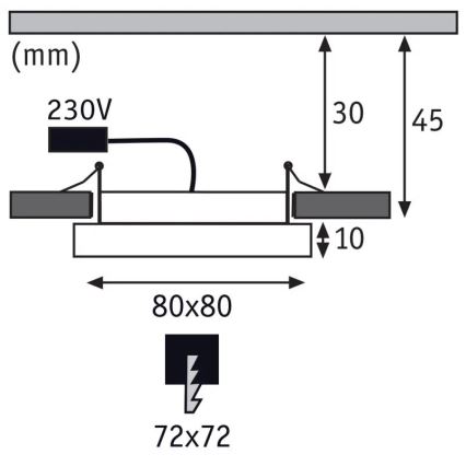 Paulmann 92954 - LED/5W IP23 Indbygningslampe til badeværelse AREO 230V