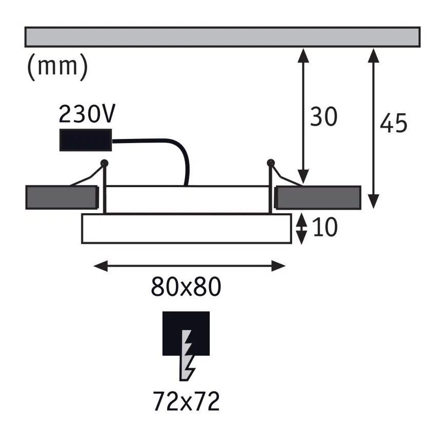 Paulmann 92954 - LED/5W IP23 Indbygningslampe til badeværelse AREO 230V