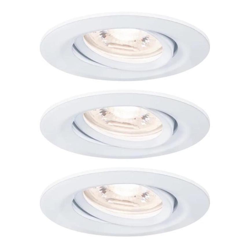 Paulmann 92971 - SÆT 3x LED/4,2W IP23 Indbygningslampe til badeværelse dæmpbar NOVA 230V