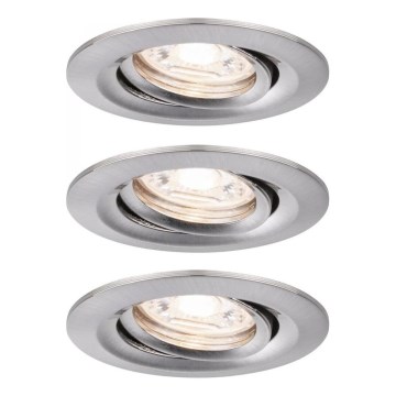 Paulmann 92973 - SÆT 3xLED/4,2W IP23 Badeværelseslampe dæmpbar COIN 230V