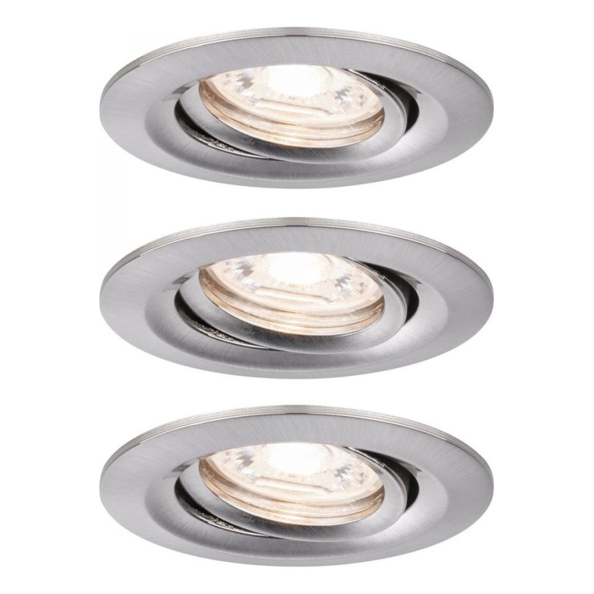Paulmann 92973 - SÆT 3xLED/4,2W IP23 Badeværelseslampe dæmpbar COIN 230V