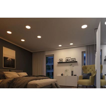Paulmann 92992 - LED/16W IP44 Indbygningsarmatur til badeværelse AREO 230V 2000/3000/4000K Ø 23 cm mat krom