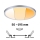Paulmann 92992 - LED/16W IP44 Indbygningsarmatur til badeværelse AREO 230V 2000/3000/4000K Ø 23 cm mat krom