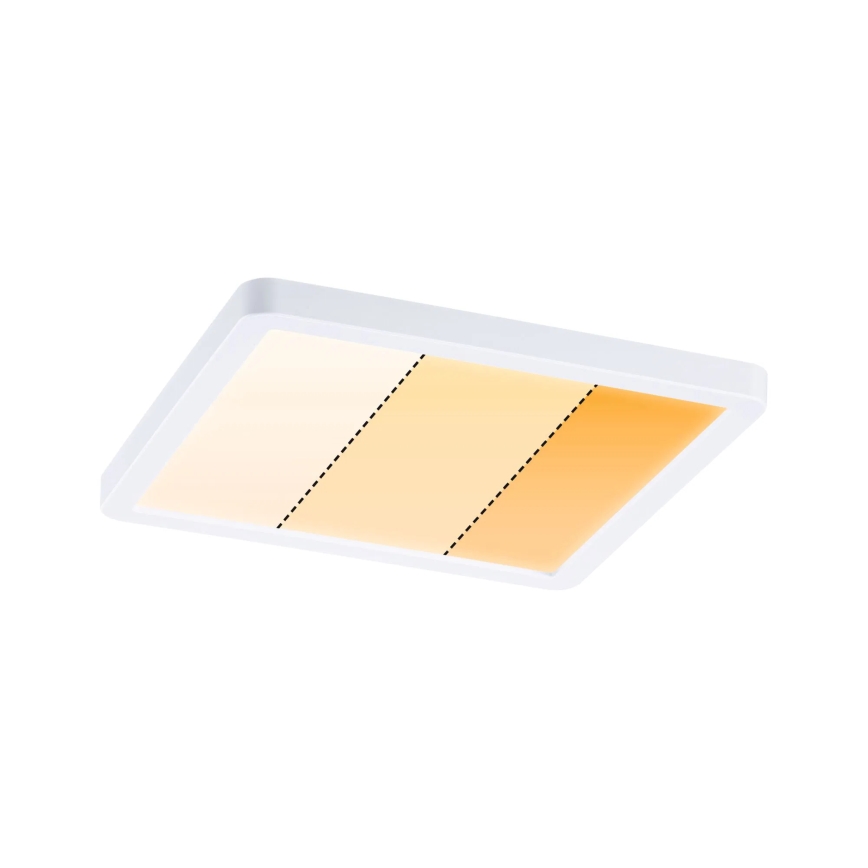 Paulmann 92993 - LED/13W IP44 Badeværelses indbygningsarmatur AREO 230V 2000/3000/4000K 17,5x17,5 cm hvid