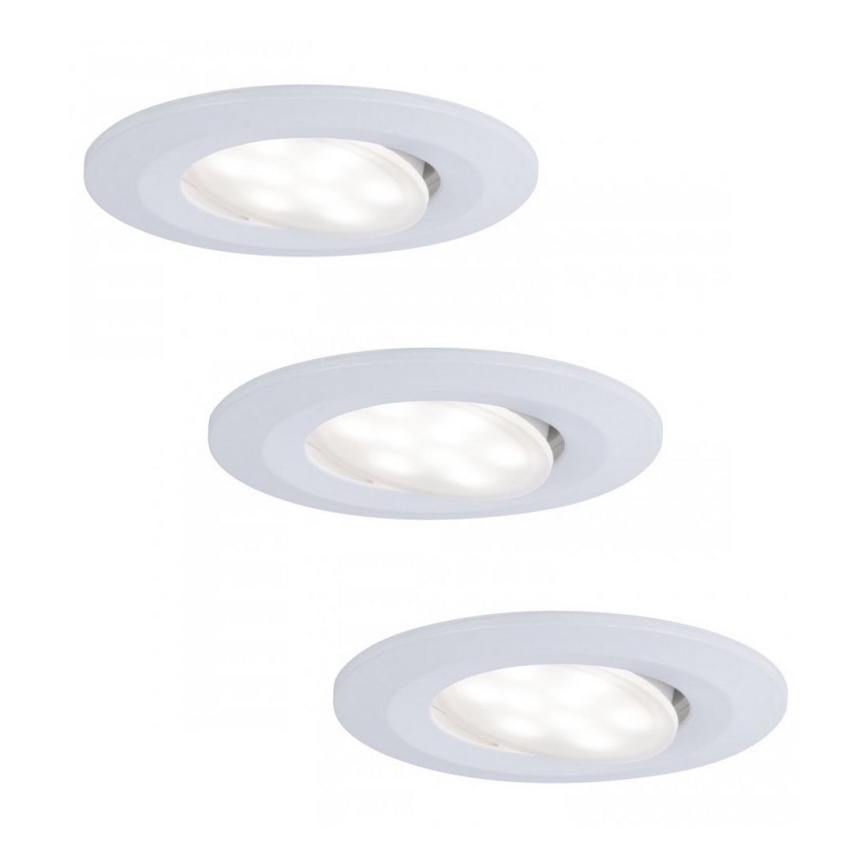 Paulmann 93012 - 3x Indbygningsspot CALLA LED/5,5W IP65 230V 2700/4000/6500K