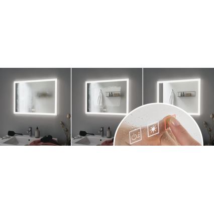 Paulmann 93013 - Badeværelsesspejl m. lys dæmpbart  LED/22W IP44 Dæmpbar badeværelse spejl med baglygte 230V
