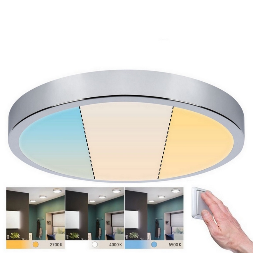 Paulmann 93023 - LED/24W IP44 Loftlampe til badeværelse AVIAR 230V 2700/4000/6500K