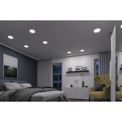 Paulmann 93046 - LED/16W IP44 Dæmpbar badeværelsesindbygningsspot AREO 230V 3000-6500K Ø 23 cm mat krom